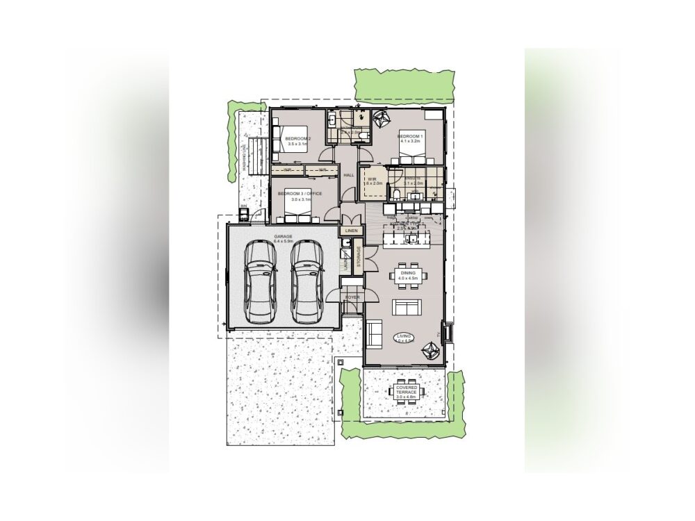 Sample layout of a Burbank North villa