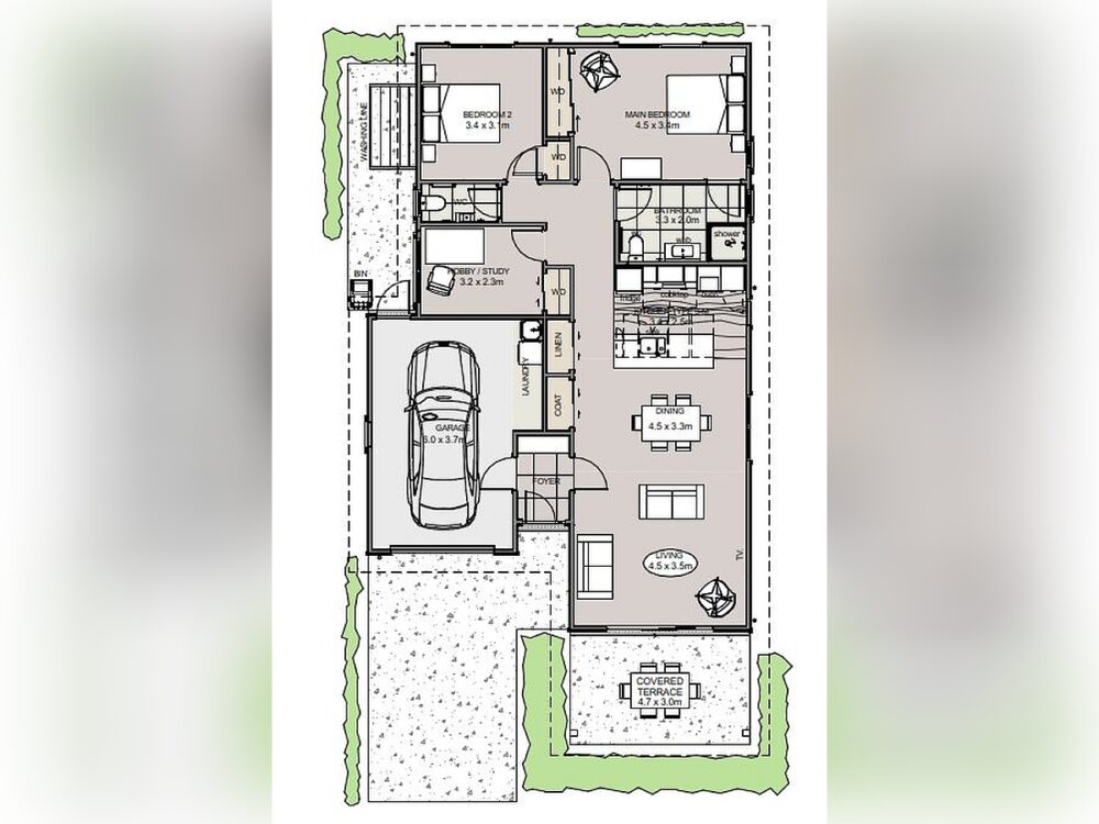 Sample layout of a Mirabelle North villa