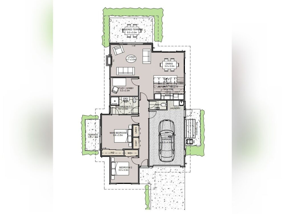 Sample layout of a Mirabelle Villa