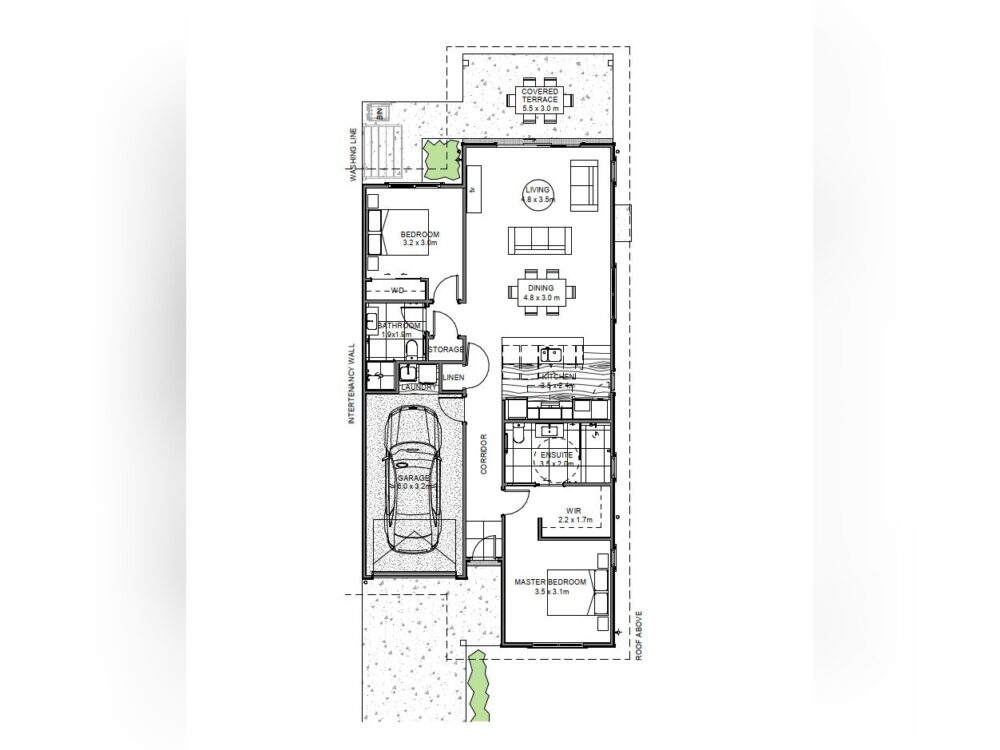 Sample layout of an Omega Villa
