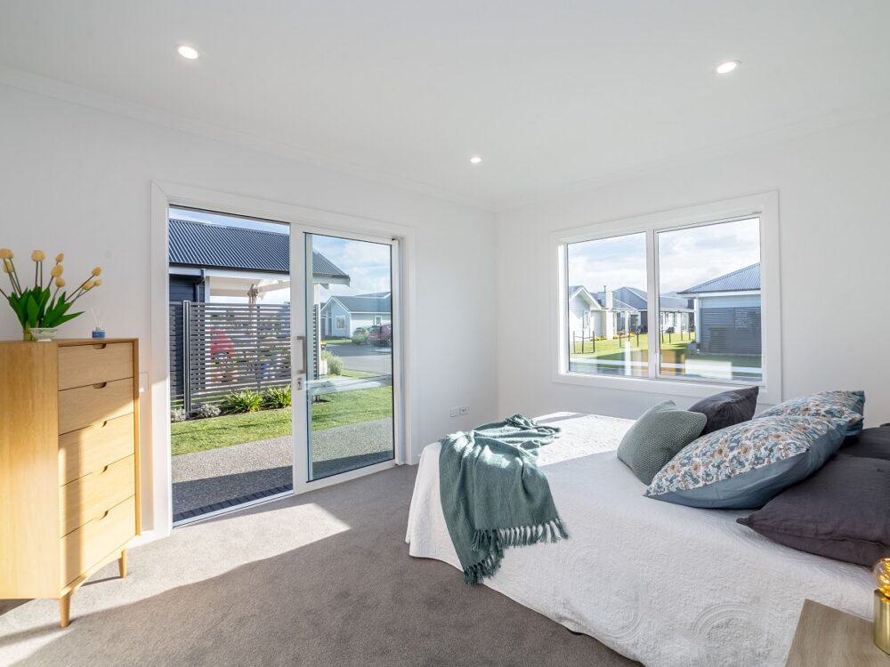 Retirement village villa master bedroom