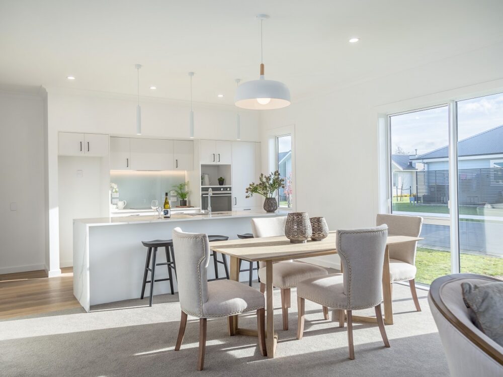 Retirement village villa kitchen dining