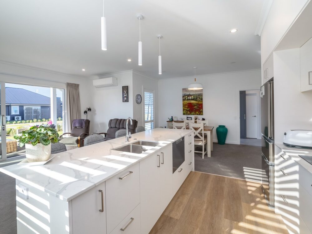 Retirement village villa kitchen dining room