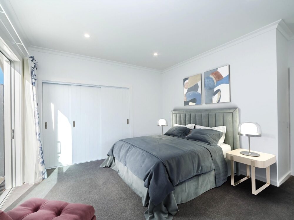 Retirement village villa master bedroom