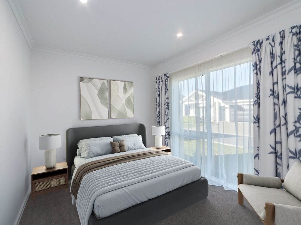 Retirement village villa bedroom