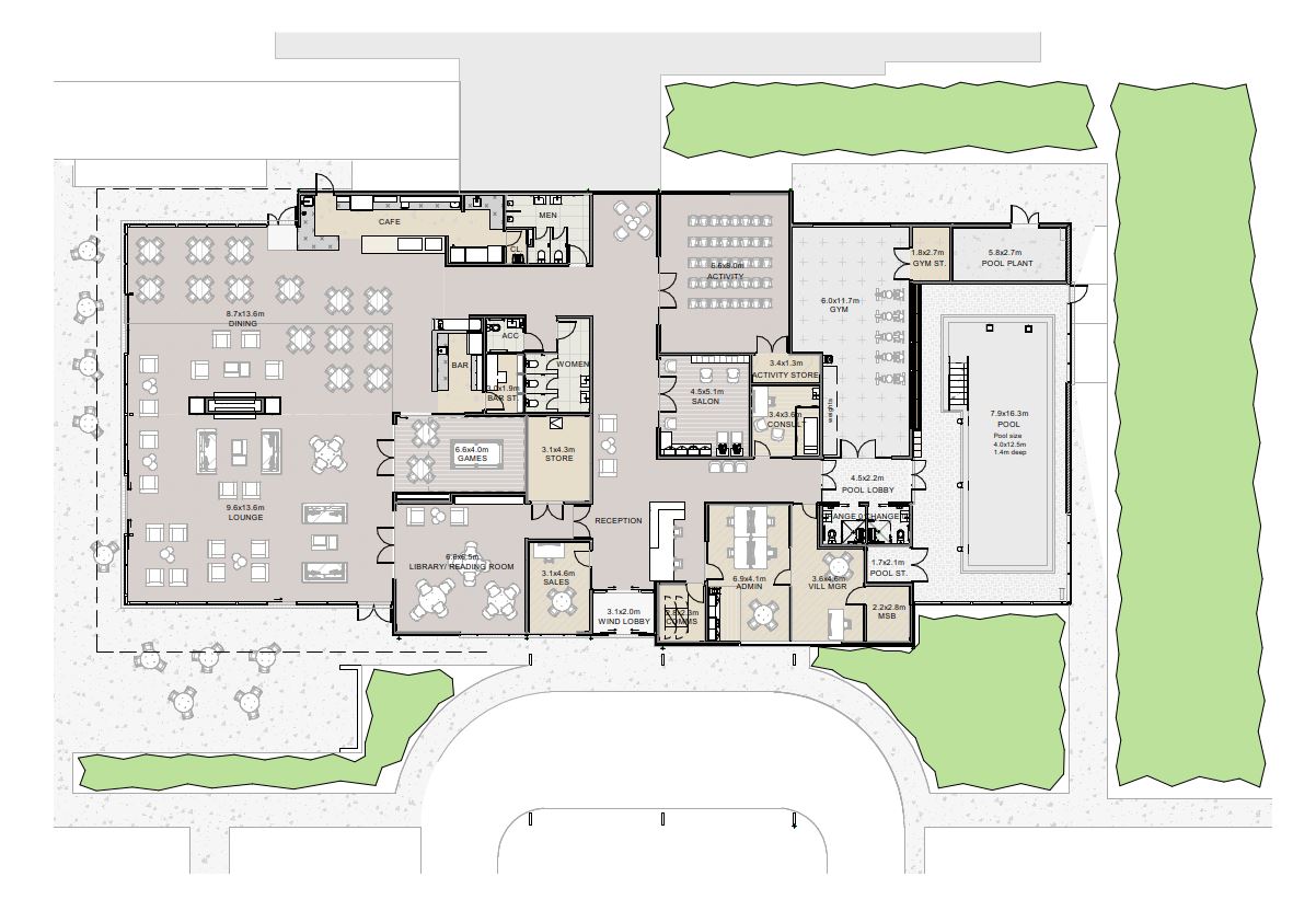 The Lodge layout